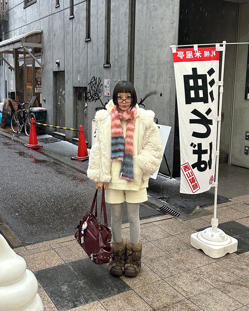 Candy Stripe Colorful muffler