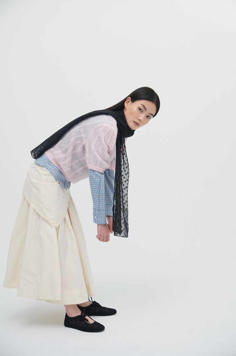 Mist Dot Scarf_2colors