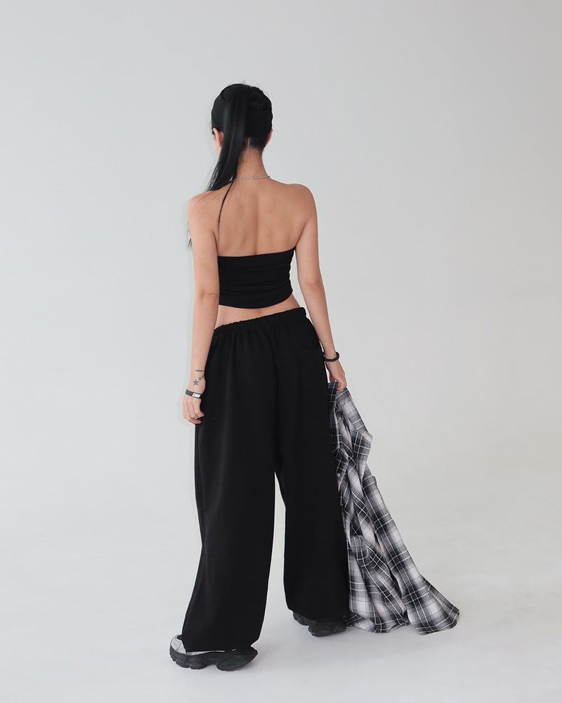 Dusen Tube Top & Jogging Pants Two Piece Set