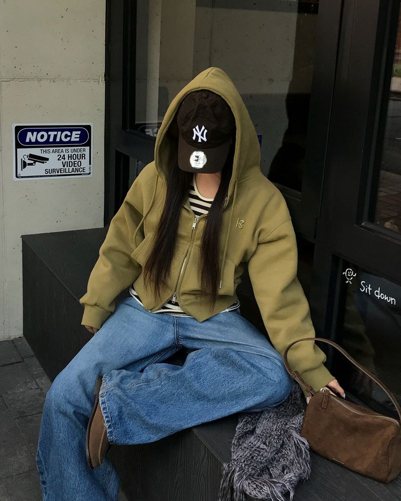[ORIGINAL] Tibet 2-Way Cropped Hood Zip-Up