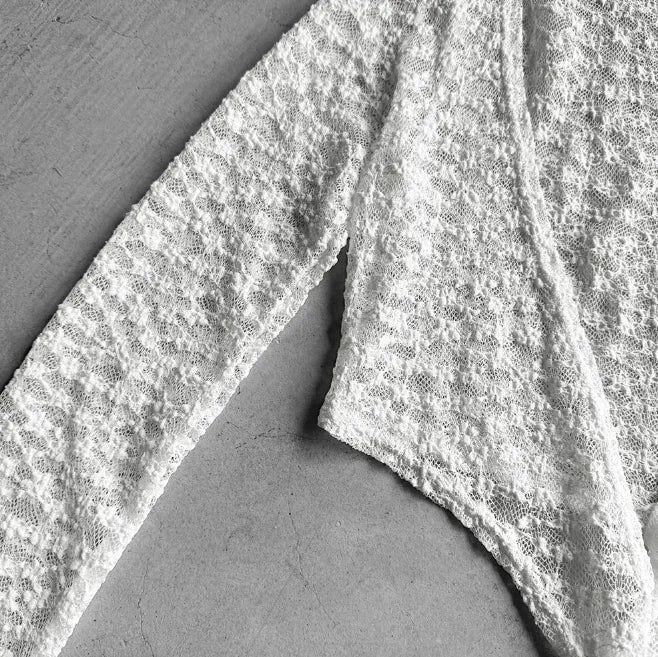 Le Can Lace Crop Cardigan