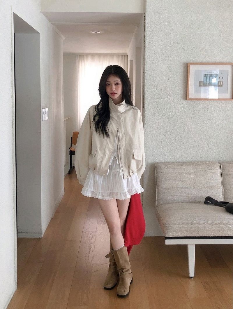 Shirring Buckle Middle Boots (2color)