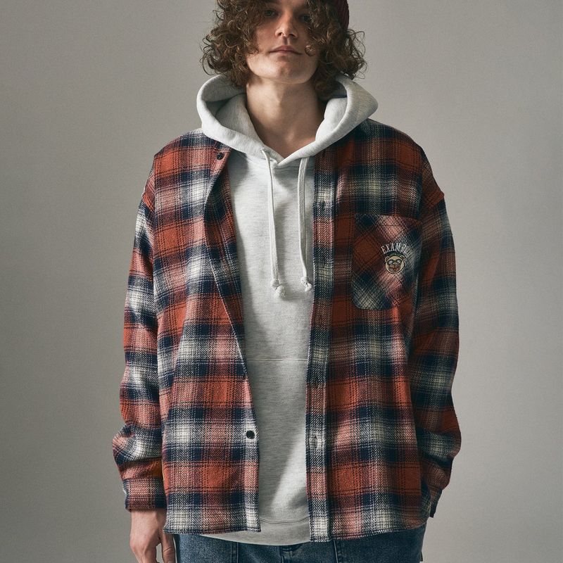 EXAMPLE（エグザンプル）の「EXAMPLE BBBEAR CHECKSHIRTS（Tops）」