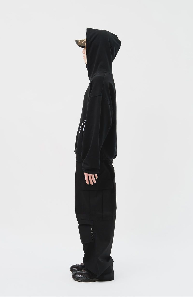 (MADE) Blue Star Softy Hoodie_Black