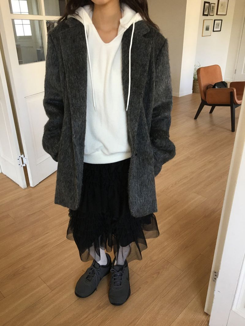 Lip Knit Hoodie (5Colors)