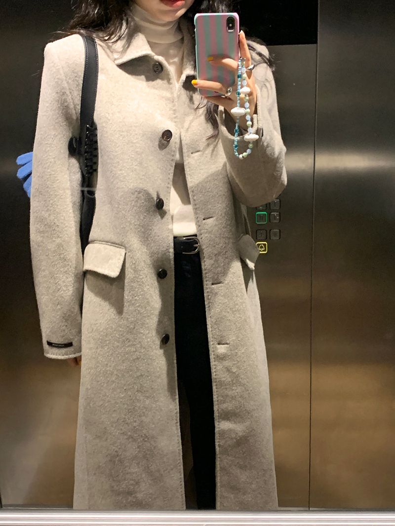 [MADE] Elton Stitch Wool Handmade Long Coat
