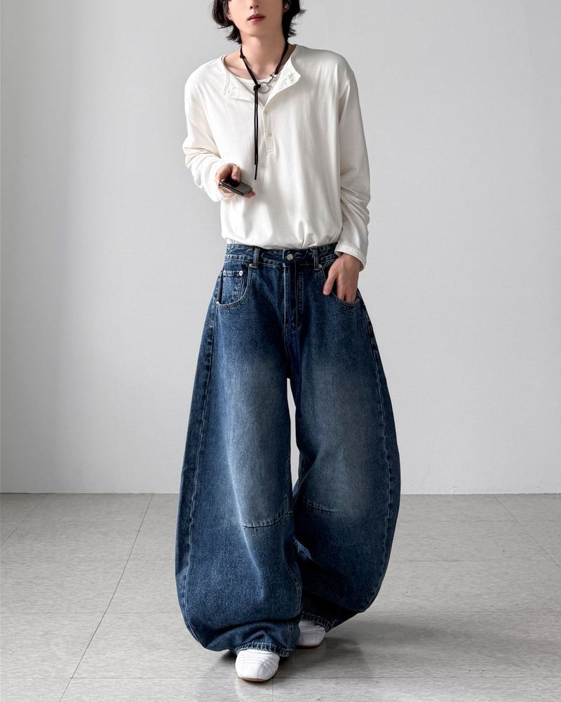 Euro Curved Wide Denim