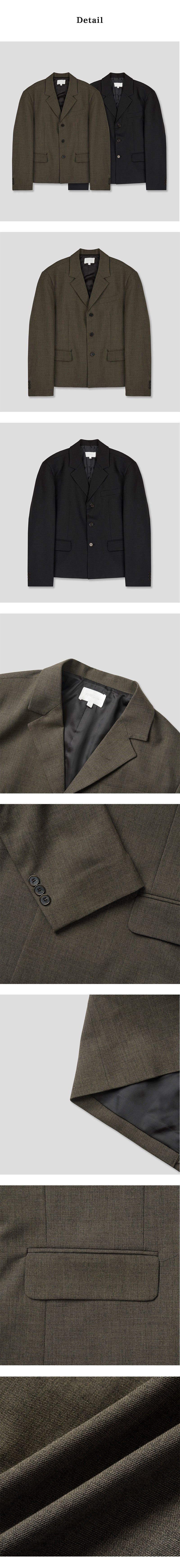 [F/W] Standard 3button short jacket(2color)