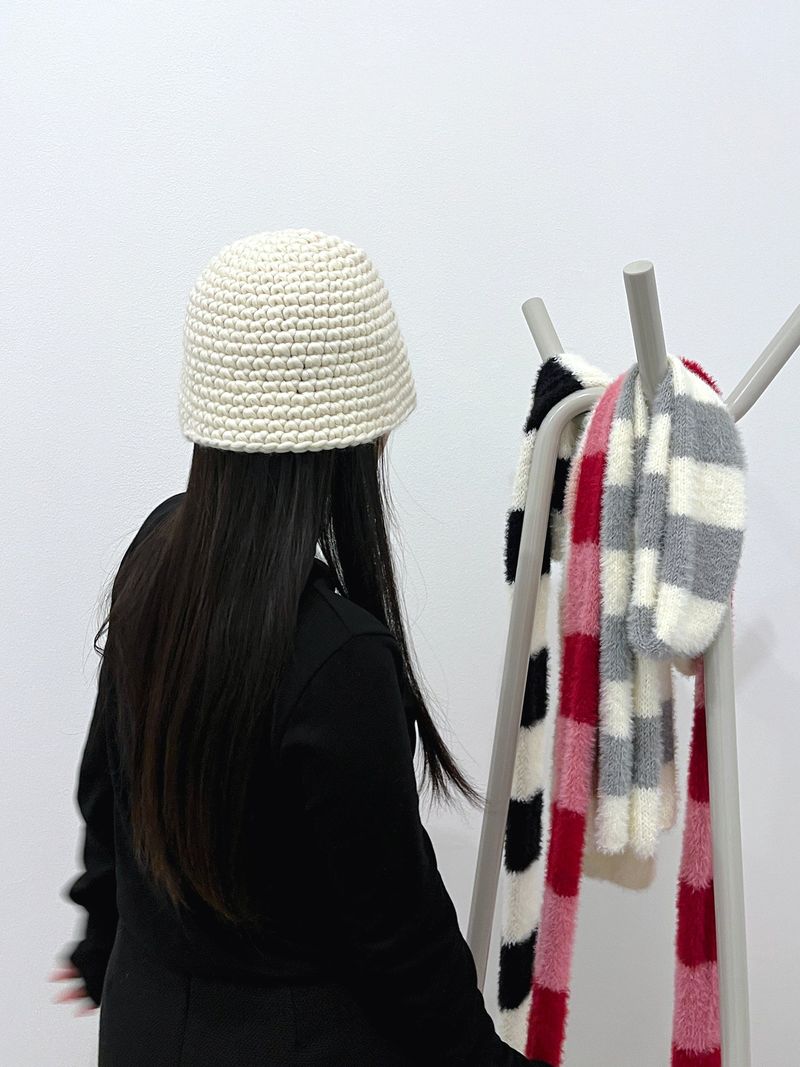 chunky wool hat (5color)