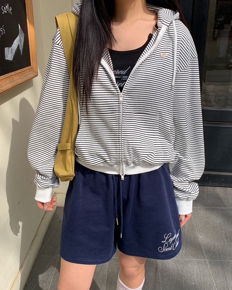 [ORIGINAL] Clover Stripe Hood Zip-Up