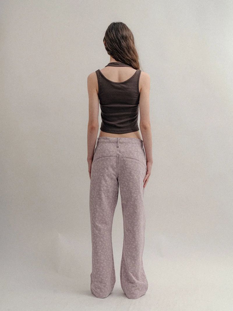 Flower Cotton Pants_Pink