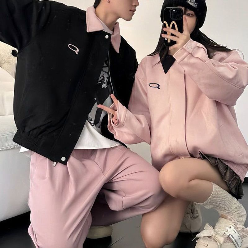 COZINESS（コジネス）の「[Unisex] P Embroidered Stadium Jumper (2 colors)（Jackets/Outerwear）」