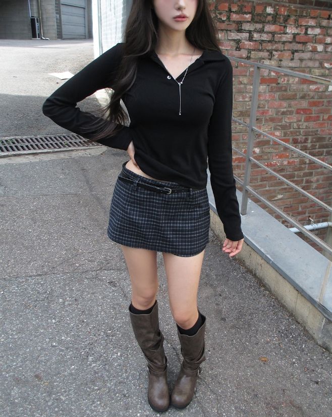 Kael Classic Check Skirt Pants