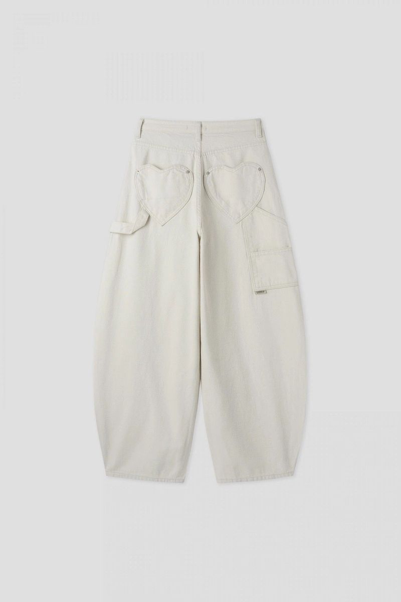 Lovey Heart Cargo Wide Pants (3c)
