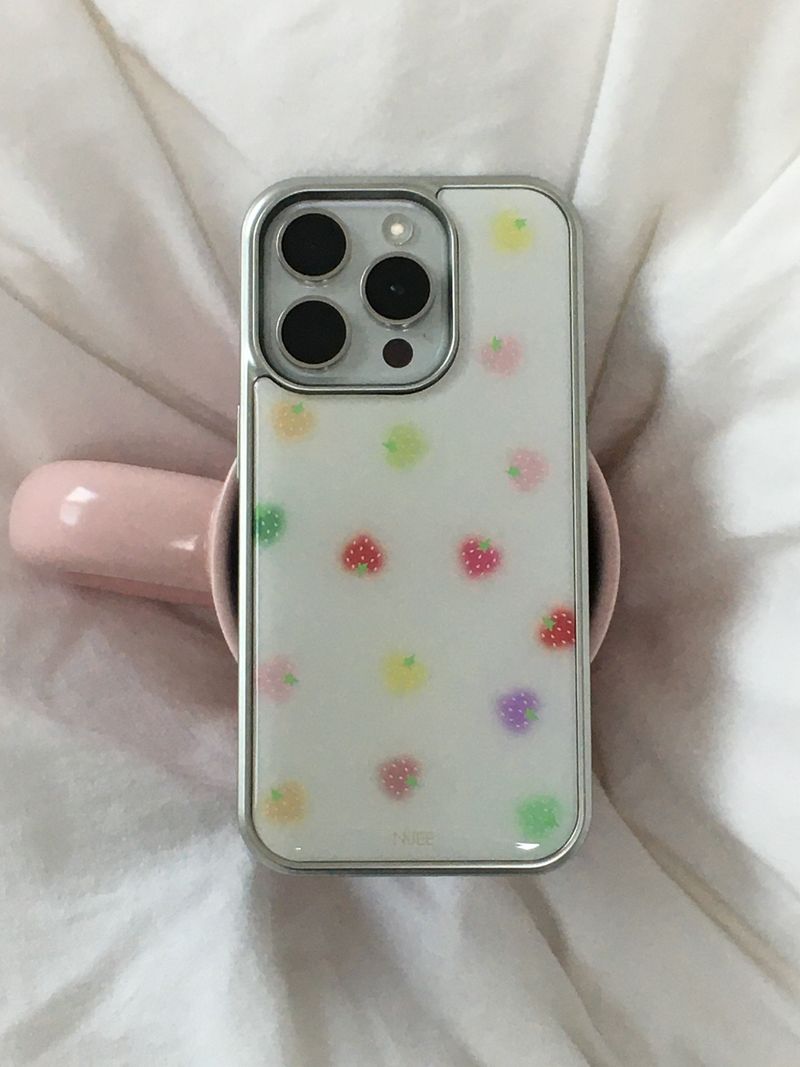 shop.nuee(ショップニュイ)の「loveberry silver epoxy case (color)(Smartphone Accessories)」