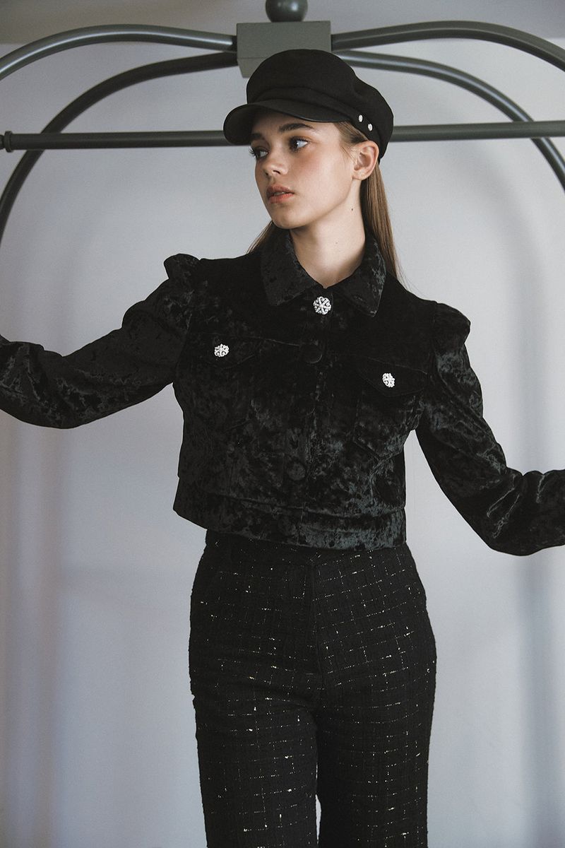 Velvet Jacket Black