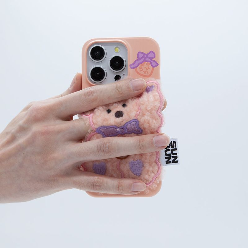 SUN CASE PATCH HI BEAR PEACH