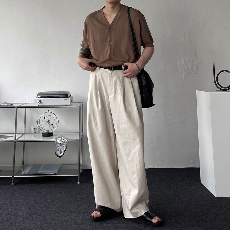 OWN Hello linen two-tuck pants (5 colors)