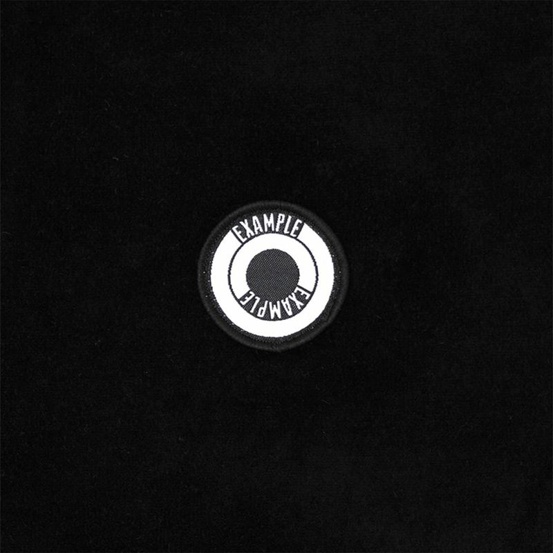 EXAMPLE MINI ROUND LOGO PATCH VELVET POLO SHIRT
