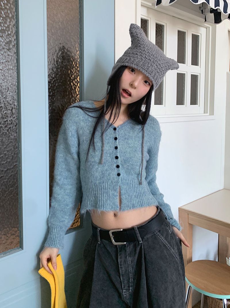 BOKASHI MIX KNITTING CARDIGAN