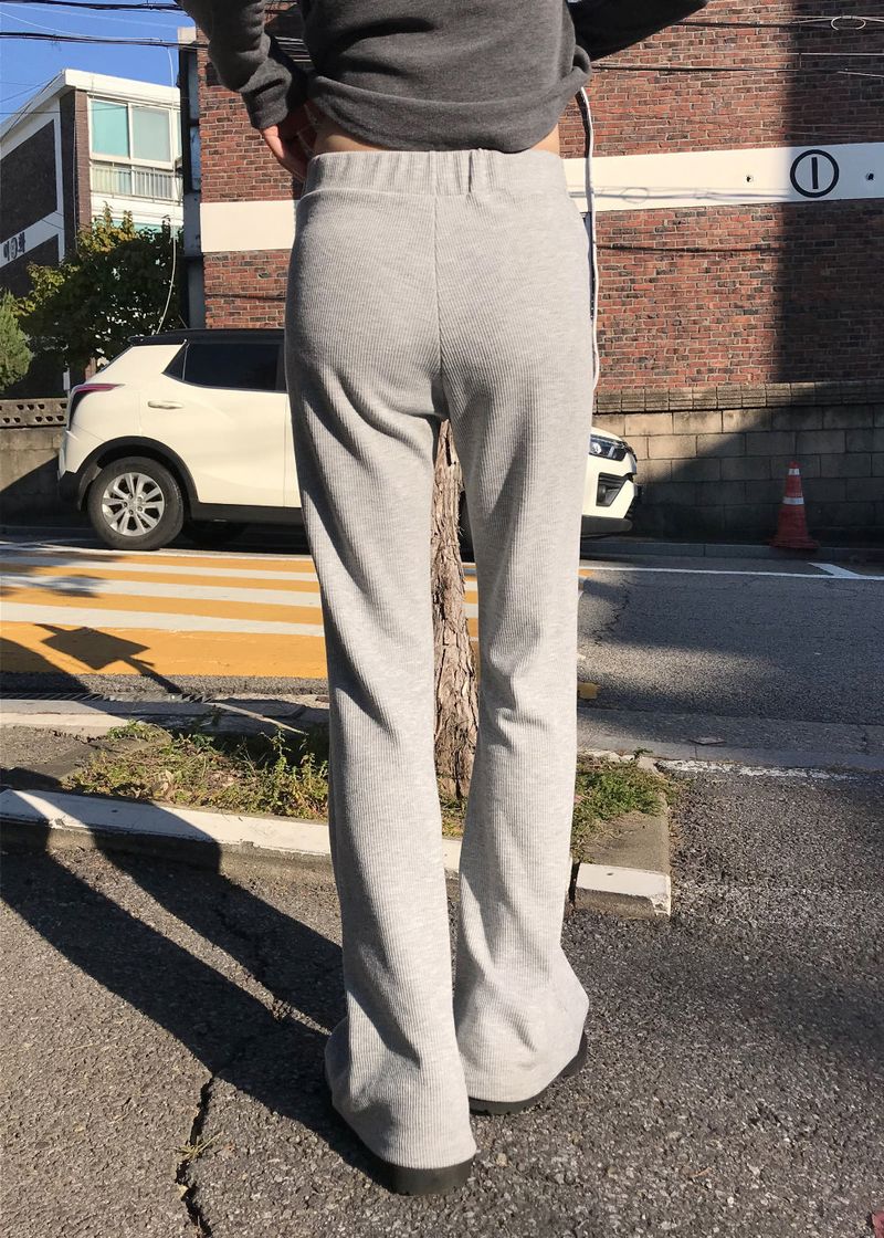  RIB BOOTCUT SWEAT PANTS