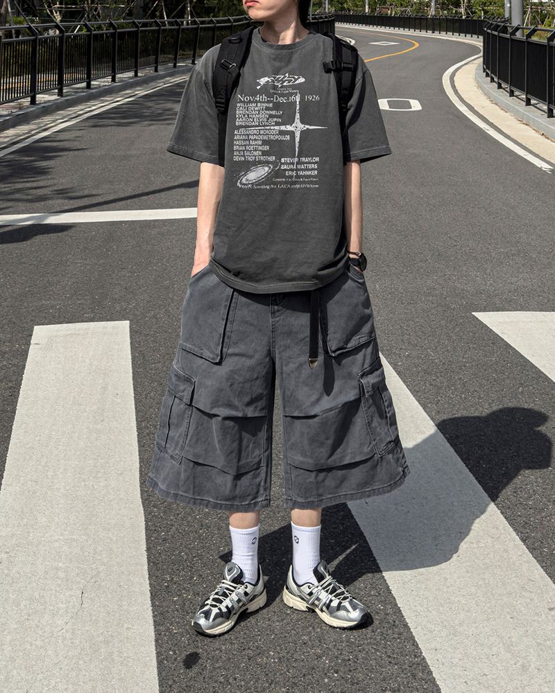 RUBINE 7‑PART CARGO BERMUDA PANTS