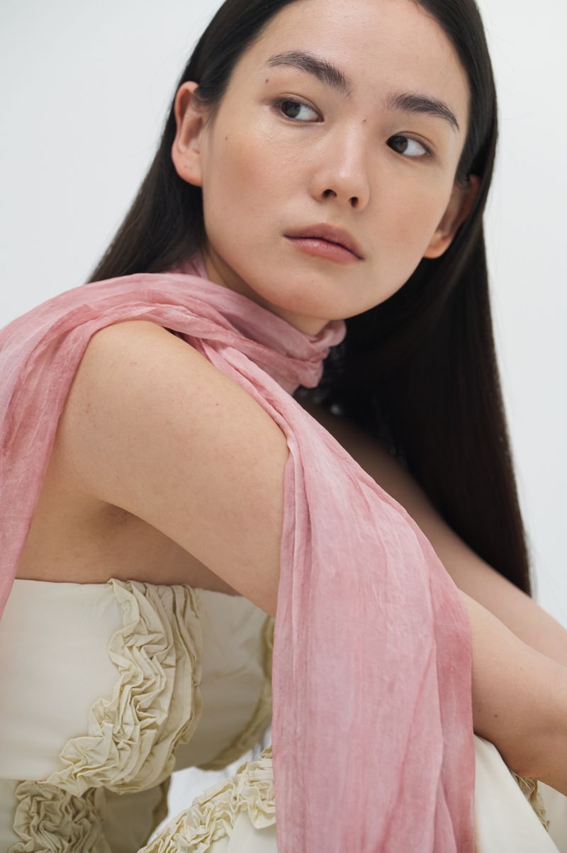 Pleats loom light scarf_5colors