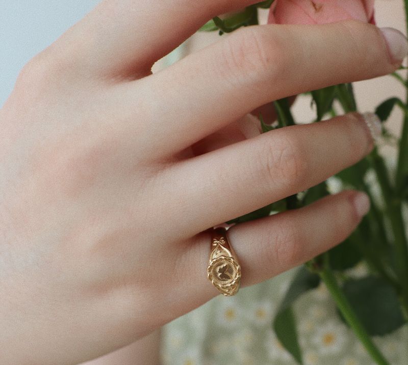 【MADE】 Butterfly signet ring