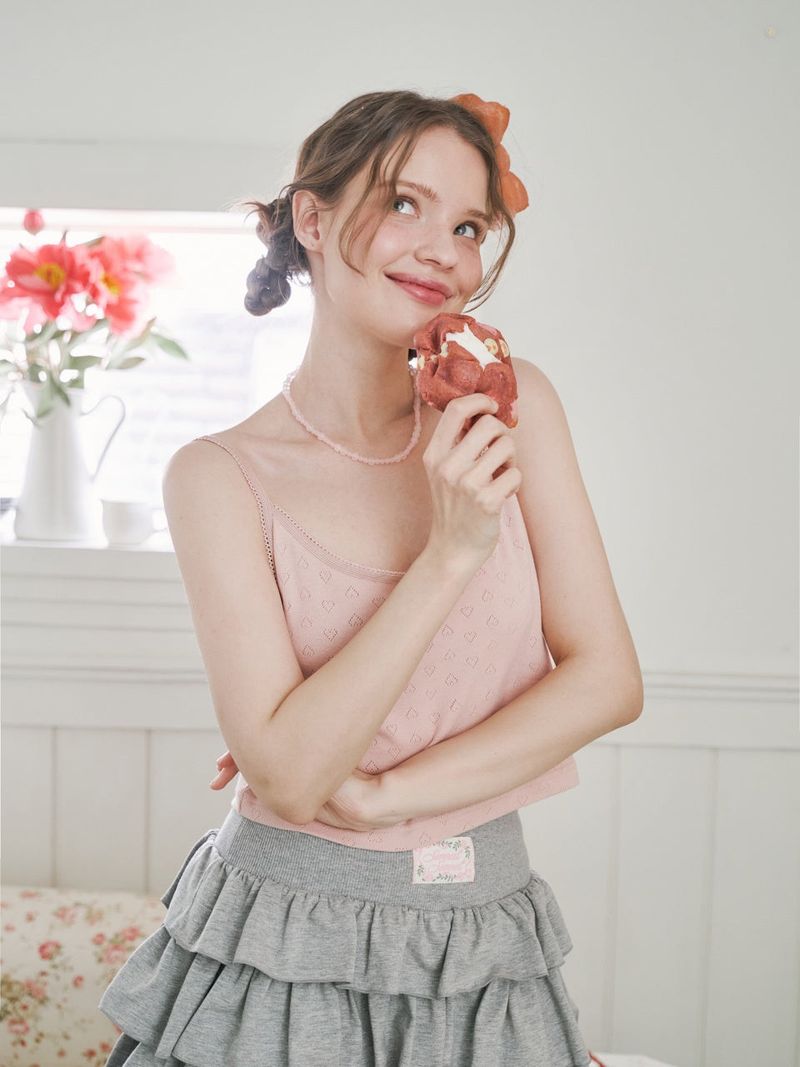Cancan Mini Skirtpants_gray