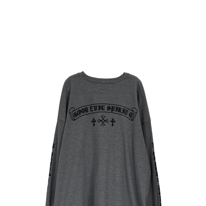 waffle lettering long sleeve