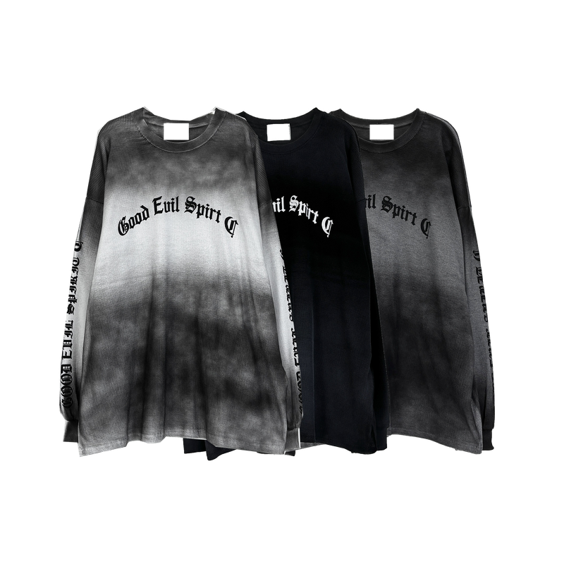 waffle dirty lettering long sleeve