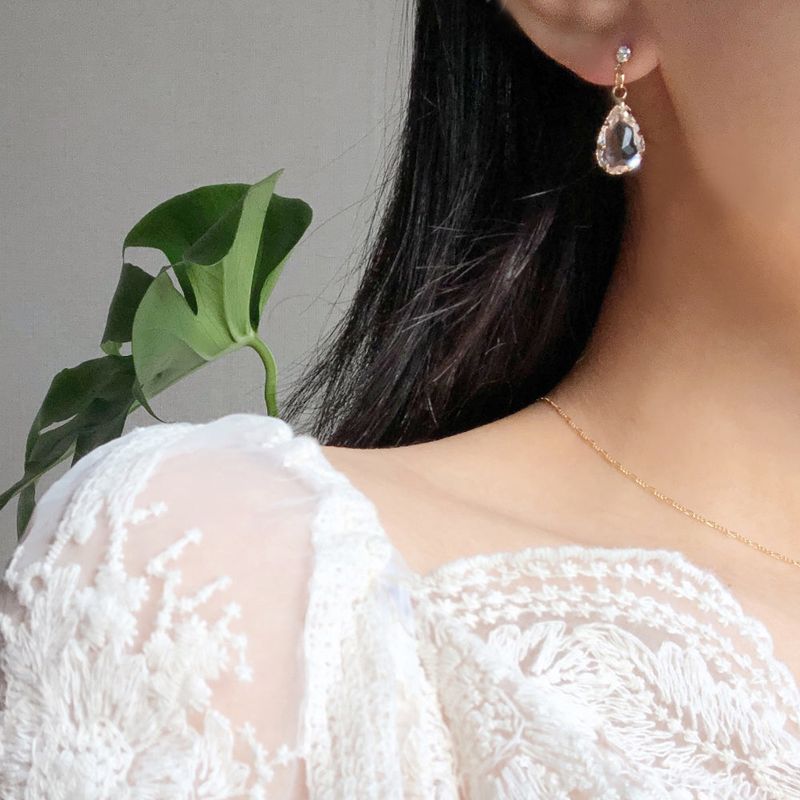 Younglong Crystal Earrings & Necklace set