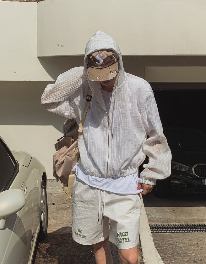 2PLAN(ツープラン)の「Uni Summer Light Crop Hooded Zip-Up(Tops)」