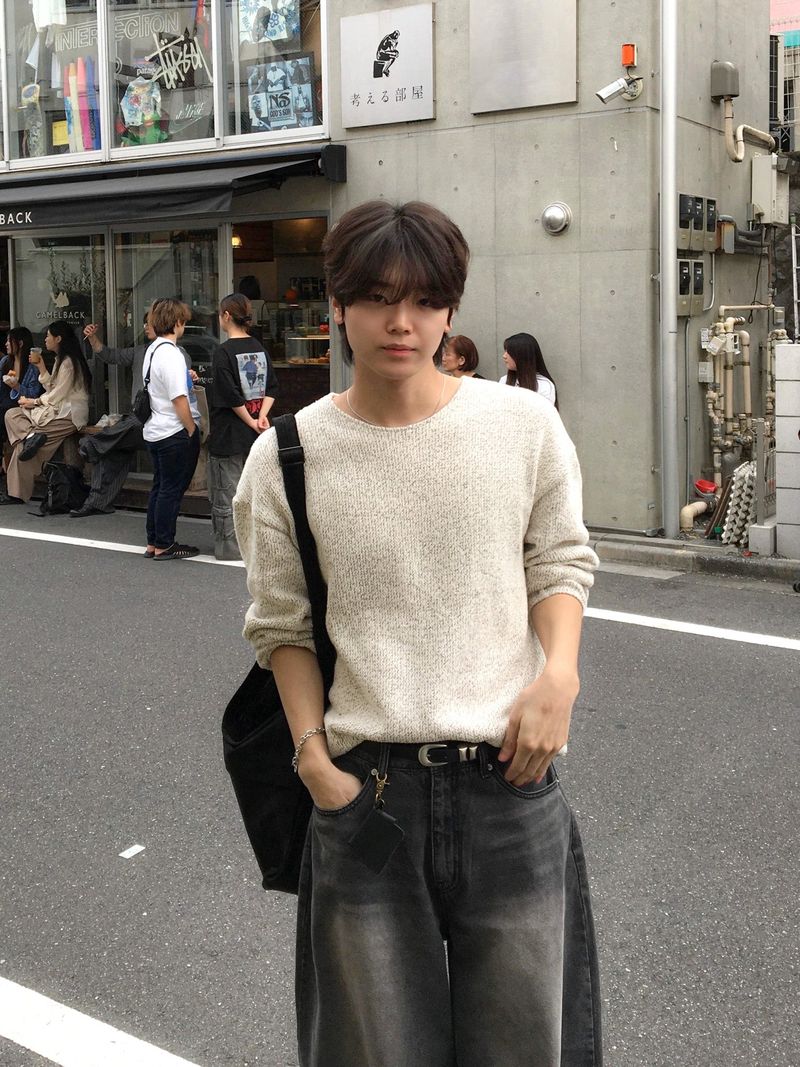 WHAT A LOOK（ワット ア ルック）の「リック QnQ ラウンドネックニット（トップス）」