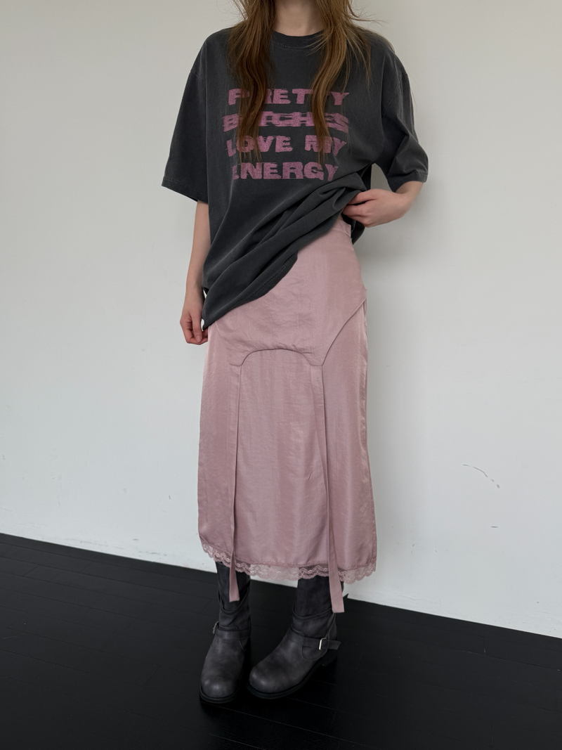 another language（アナザーランゲージ）の「closet satin lace skirt （Skirts）」