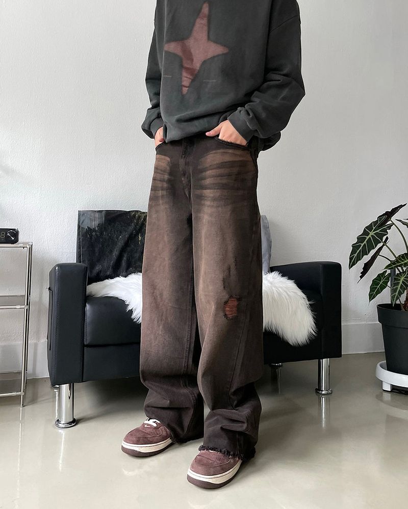 Vintage brown denim pants