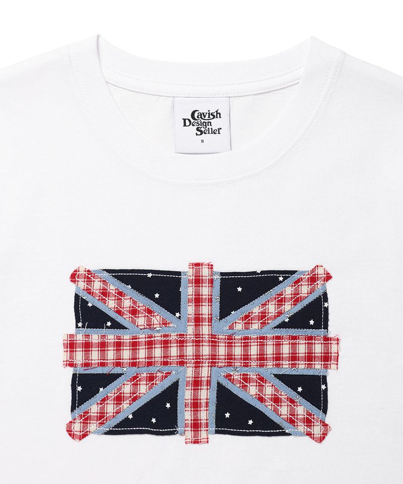 UNION JACK SS TEE WHITE(CV2GMFT517A)