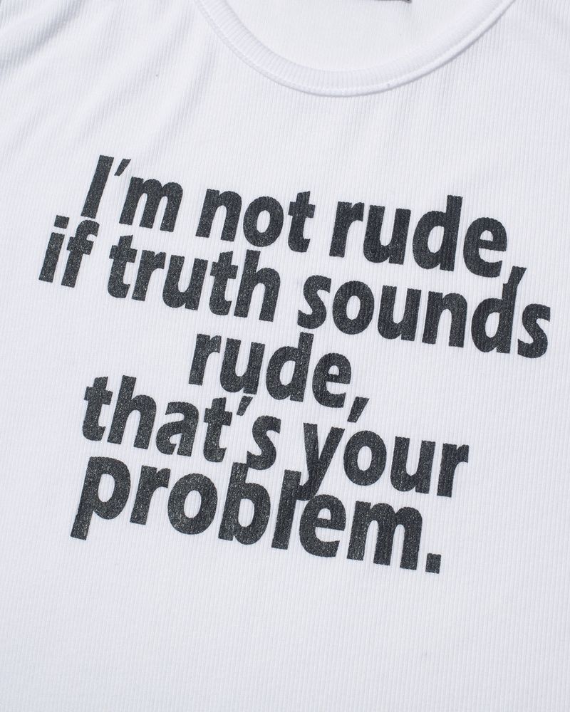 RUDE Sleeveless (WHITE)