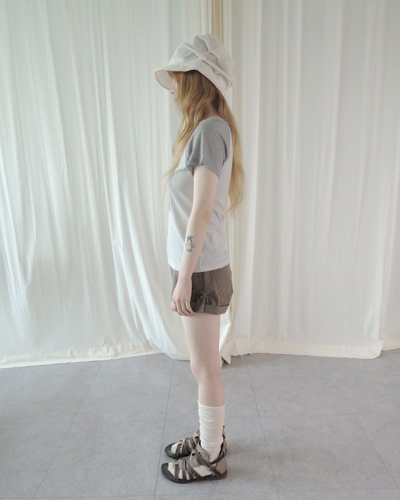HEATHER RAGLAN SHORT SLEEVE T-SHIRT