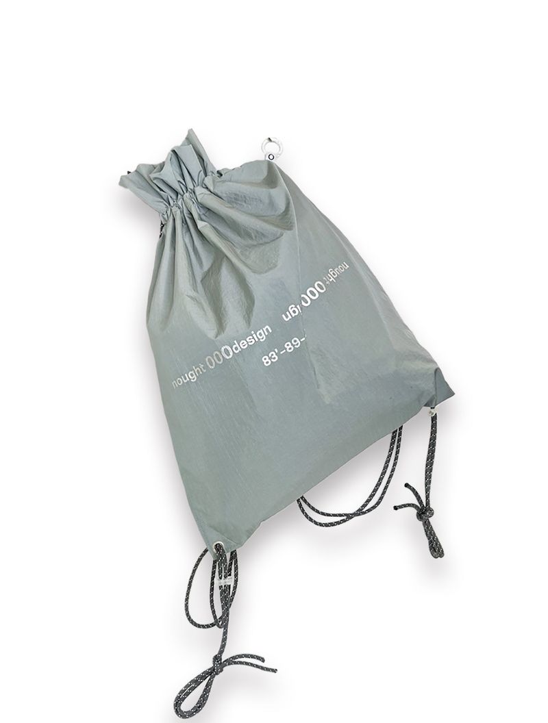 Reverse Logo Gym Sack / Grey