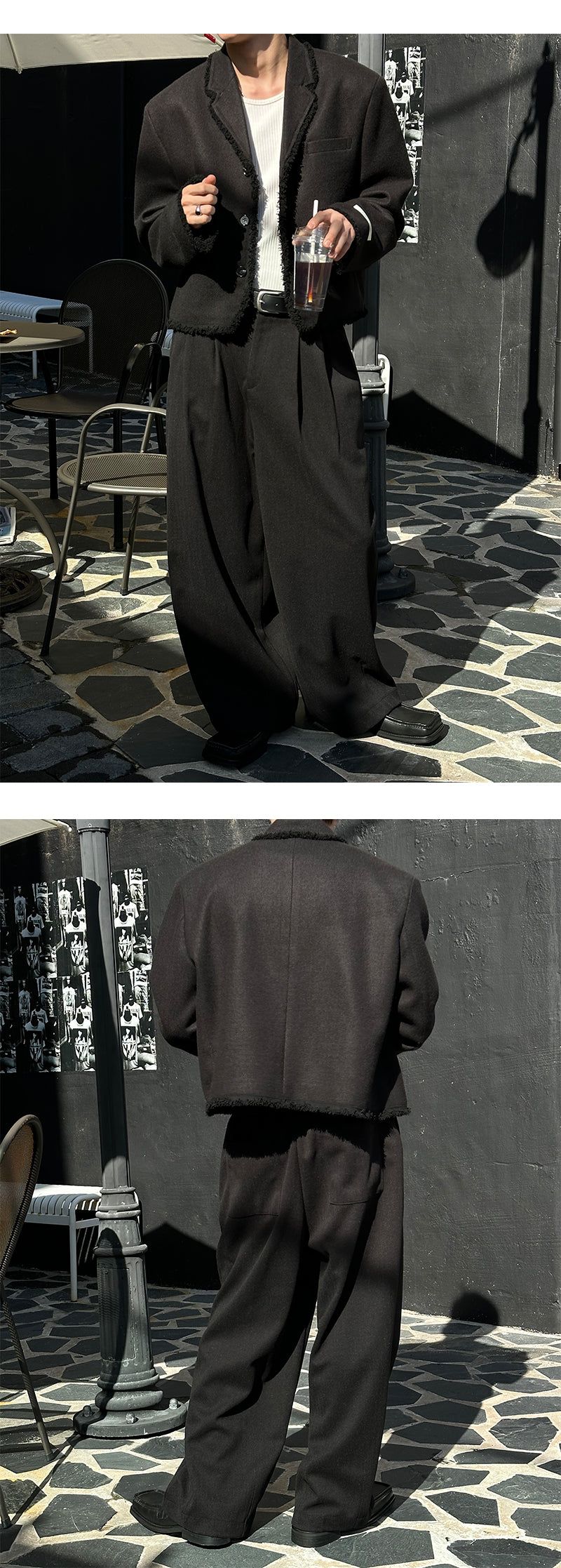 [F/W] Crop tessel jacket(2color)