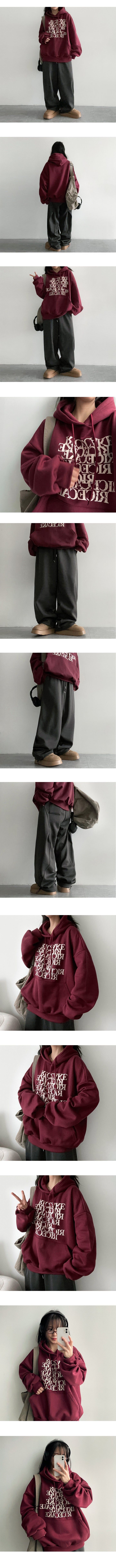 Illun Curve incision wide banding pants
