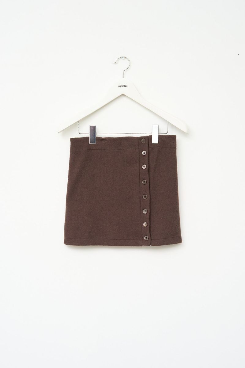 (W) Jent Button Skirt