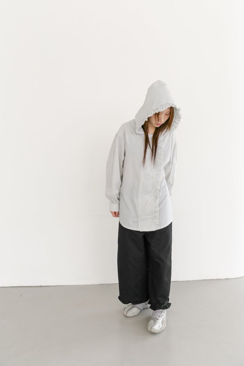 frill cotton banding pants(2colors)