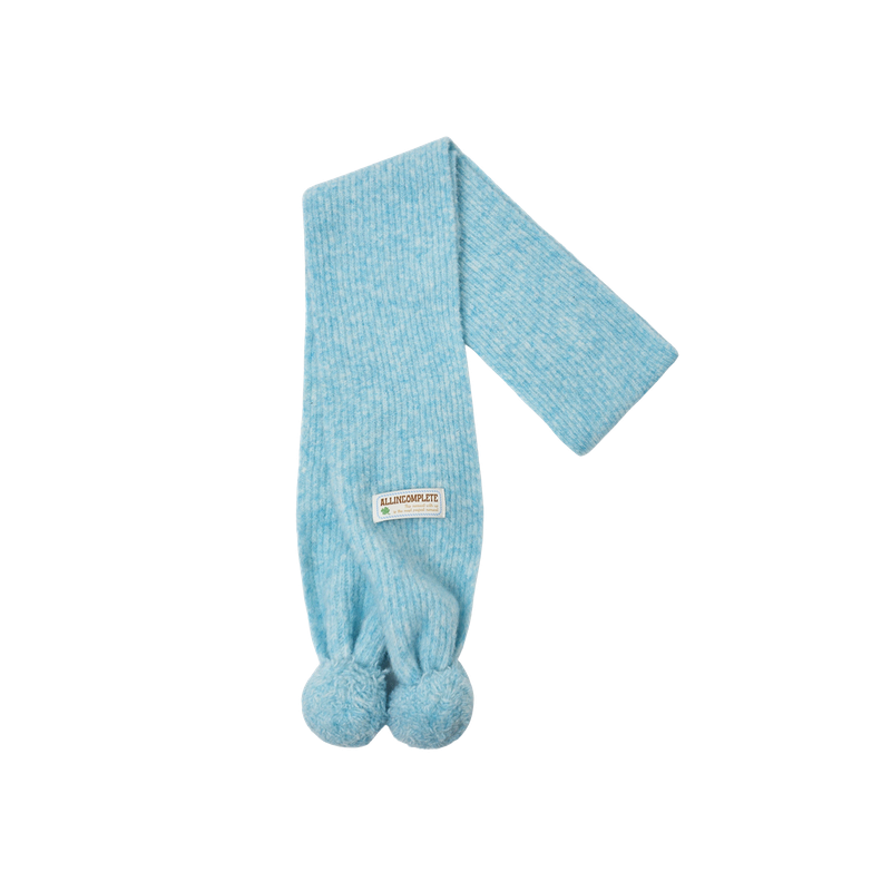 Marble Knit Mini Muffler (Sky Blue)