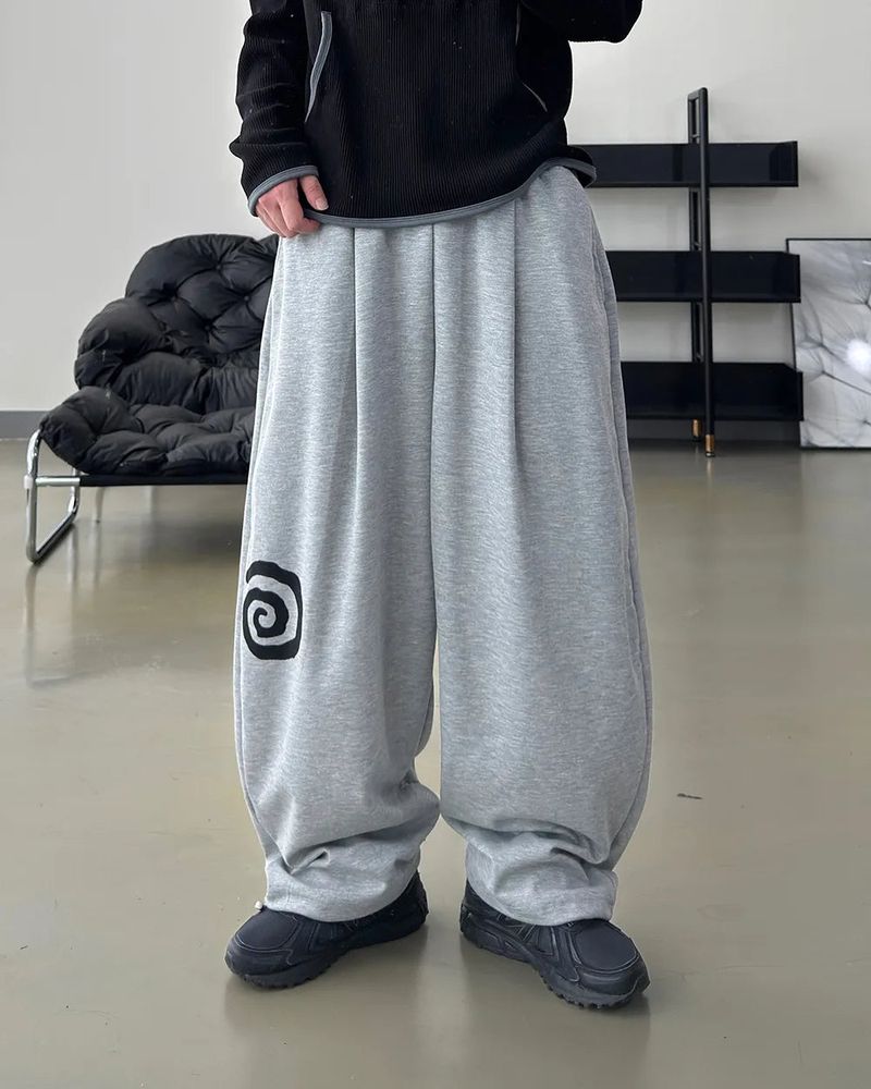 Nuve Art Graphic Wide Sweatpants