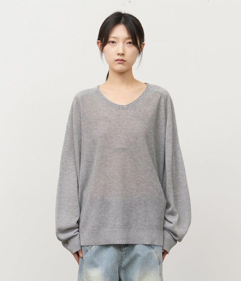 HIFIFNK(ハイファイファンク)の「Grit Linen V Knit(Tops)」
