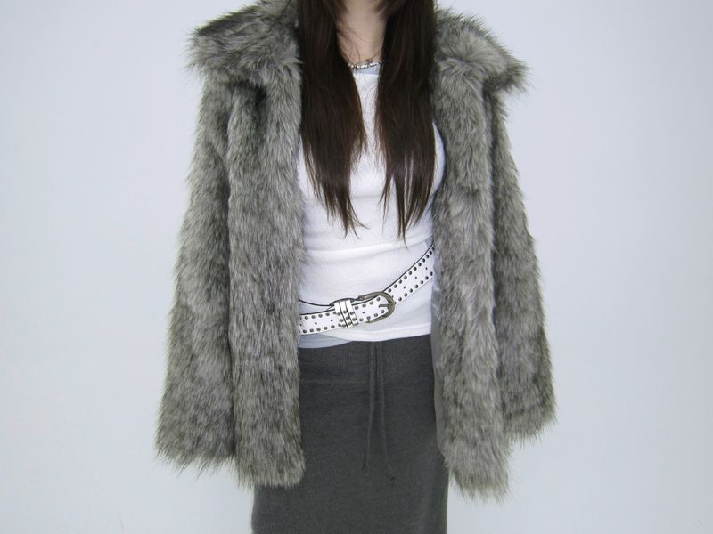 High neck fur-JK