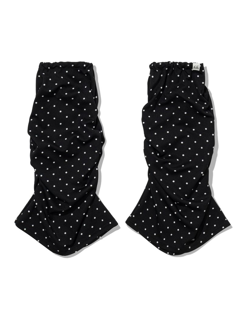 UGLYSHADOW（アグリーシャドウ）の「DOT SHIRRING LEG WARMER(BLACK)（Fashion Accessories）」
