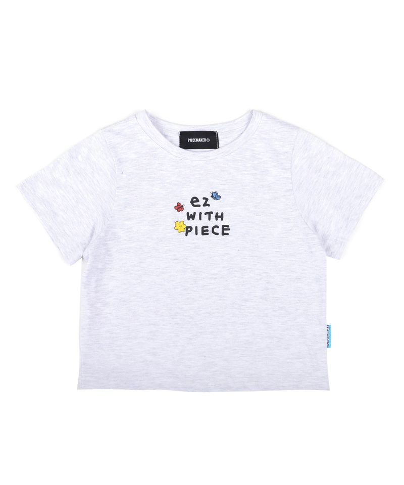 [EZwithPIECE] GARDEN CROP TEE (2COLORS)